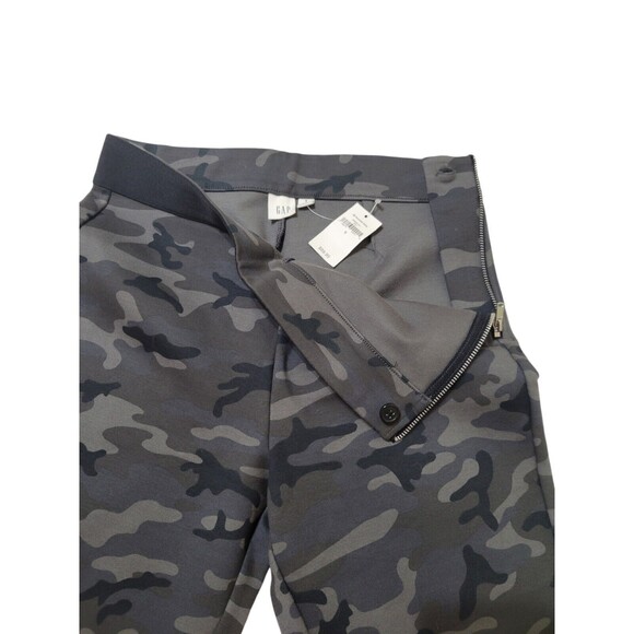 NWT GAP Ponte Legging Black Camo Side Zip Pants Size S C5 - Picture 3 of 10